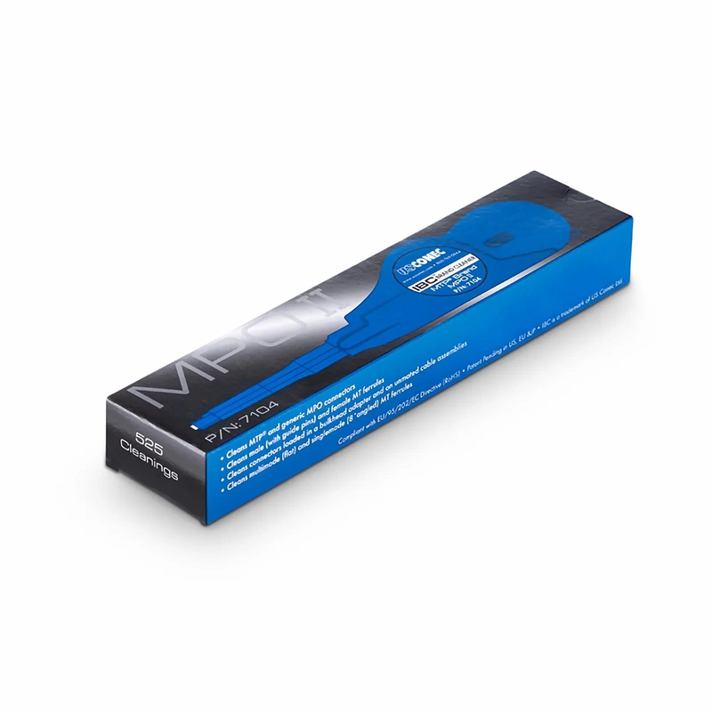 US Conec IBCâ„¢ Brand Cleaner MPO II, for 8/12/24 Fibers MPO Connectors (525+ Times)