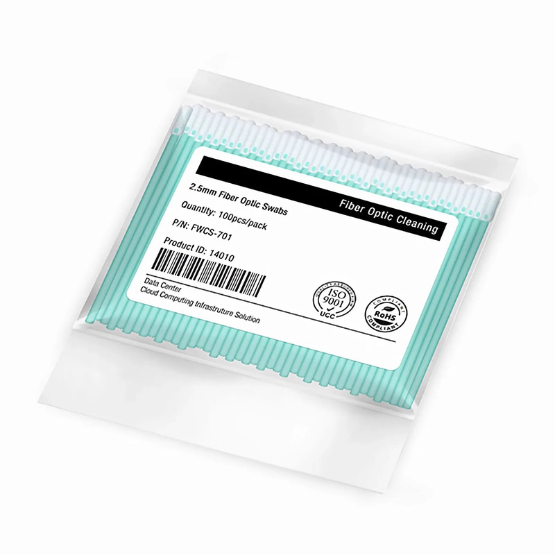 2.5mm Fiber Optic Lint-free Foam Clean Swabs (100pcs/Pack)