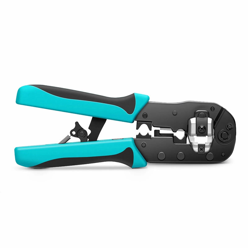 Pro'sKitÂ® All-in-one Modular Tool, Wire Stripper Cutter Crimper for Cat5/5e Cat6/6a Cat7 Modular Plugs with Dovetail Clip