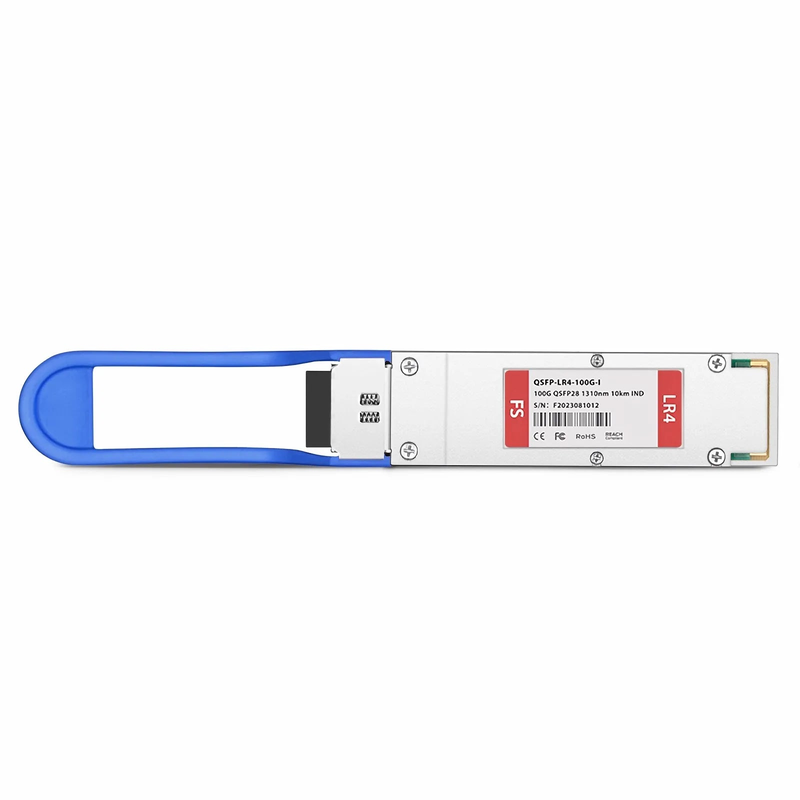 Cisco QSFP-100G-LR4-I Compatible 100GBASE-LR4 QSFP28 4 x 25G NRZ 1310nm 10km DOM Duplex LC/UPC SMF Optical Transceiver Module (Industrial)