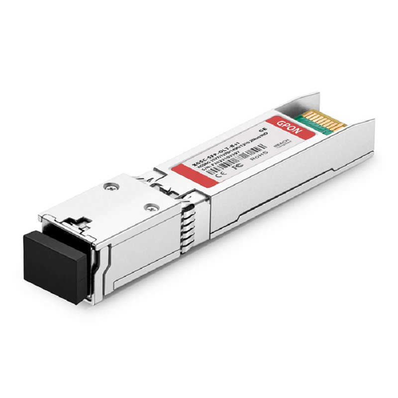GPON OLT SFP 1490nm-TX/1310nm-RX 2.488G-TX/1.244G-RX Class D 20km DOM Simplex SC/UPC SMF Optical Transceiver Module (Industrial)