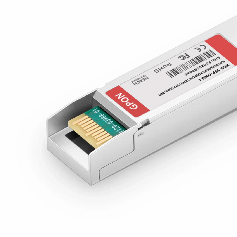 Generic Compatible XGSPON ONU SFP+ 1270nm-TX/1577nm-RX 9.953G-TX/9.953G-RX Class N1/N2/E1 20km DOM Simplex SC/APC SMF Optical Transceiver Module (Industrial)