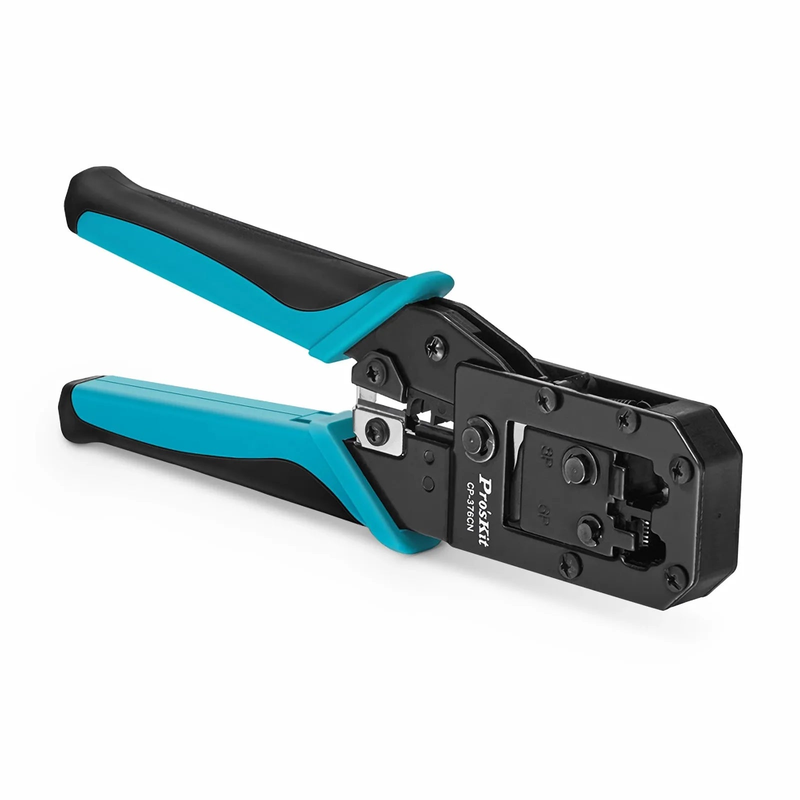 Pro'sKitÂ® All-in-one Modular Tool, Wire Stripper Cutter Crimper for 6P/8P Modular Plugs with Safety Baffle