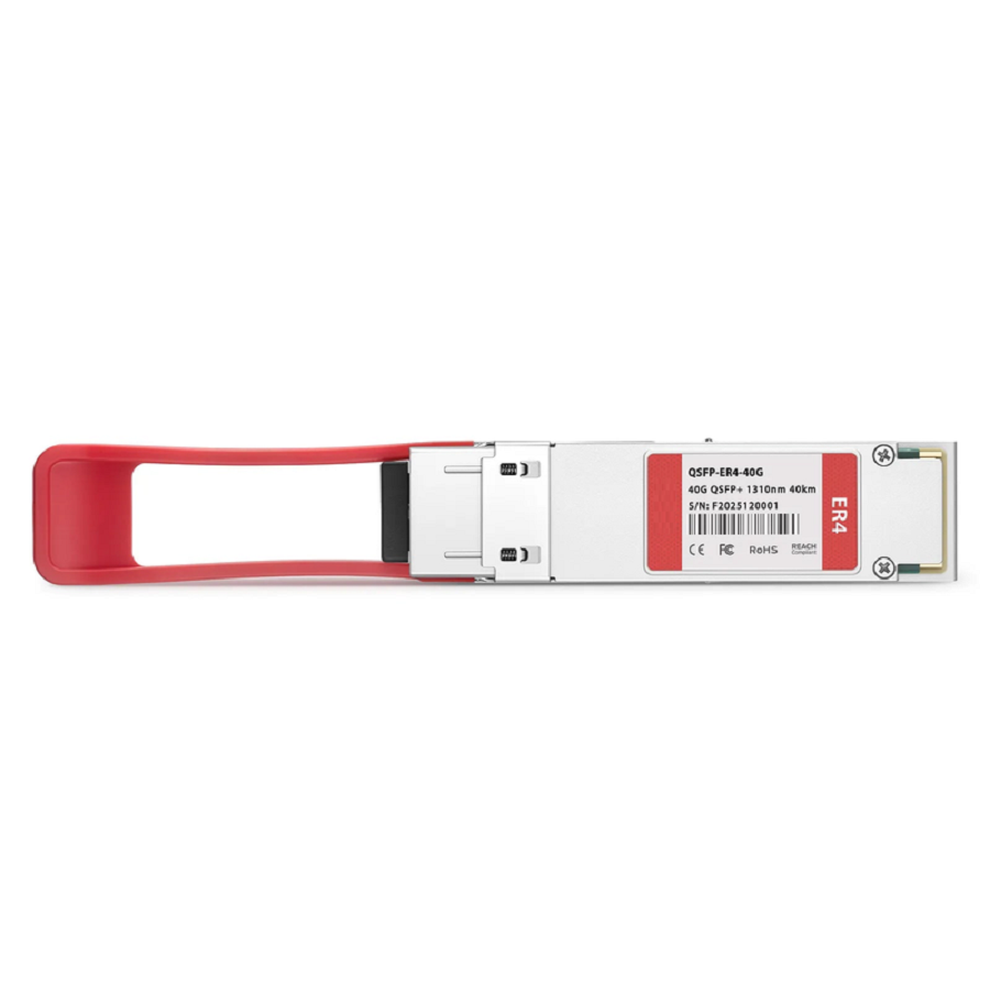 Cisco QSFP-40G-ER4 Compatible 40GBASE-ER4 QSFP+ 1310nm 40km DOM Duplex LC/UPC SMF Optical Transceiver Module