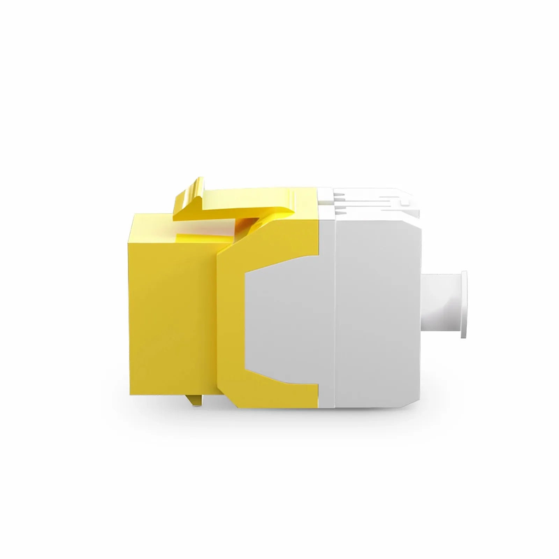 Cat6 RJ45 (8P8C) Unshielded Punch Down Keystone Jack Module, Yellow (10 pcs/Pack)