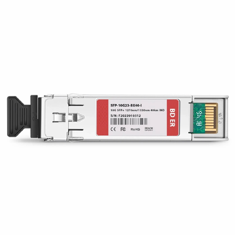 Cisco SFP-10G-BX40D-I Compatible 10GBASE BiDi SFP+ 1330nm-TX/1270nm-RX 40km DOM Simplex LC/UPC SMF Optical Transceiver Module (Industrial)