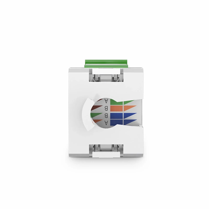 Cat6 RJ45 (8P8C) Unshielded Punch Down Keystone Jack Module, Green (10 pcs/Pack)