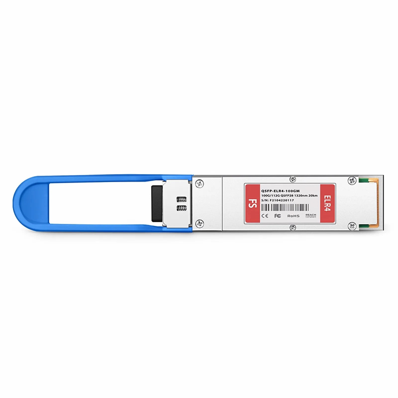Cisco Compatible 100GBASE-LR4 and 112GBASE-OTU4 QSFP28 Dual Rate 4 x 25G NRZ 1310nm 20km DOM Duplex LC/UPC SMF Optical Transceiver Module