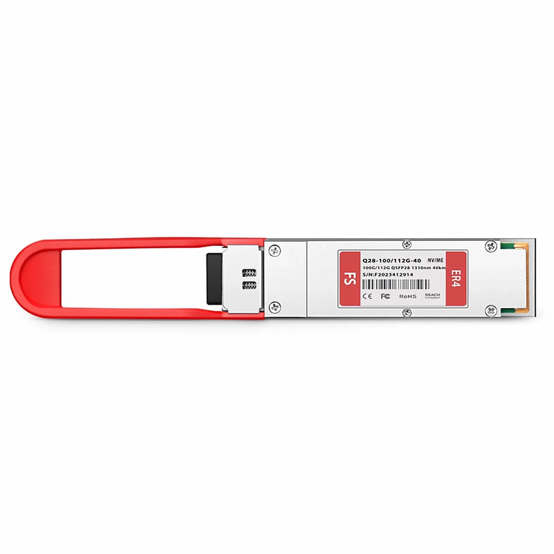 NVIDIA/Mellanox QSFP28-ER4-100/112G Compatible 100GBASE-ER4 and 112G OTU4 QSFP28 Dual Rate 4 x 25G NRZ 1310nm 40km DOM Duplex LC/UPC SMF Ethernet Optical Transceiver Module