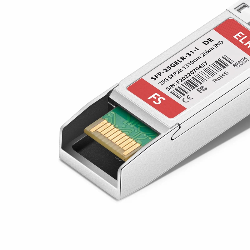 Dell Compatible 25GBASE-LR SFP28 1310nm 20km DOM Duplex LC/UPC SMF Optical Transceiver Module (Industrial)