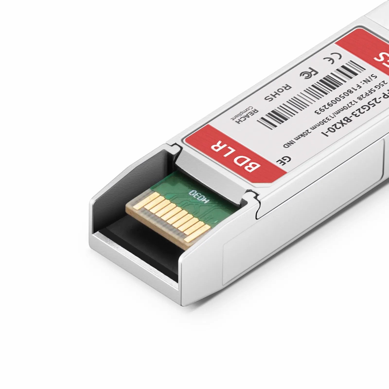 Generic Compatible 25GBASE-U SFP28 BiDi 1270nm-TX/1330nm-RX 20km DOM Simplex LC/UPC SMF Optical Transceiver Module (Industrial)