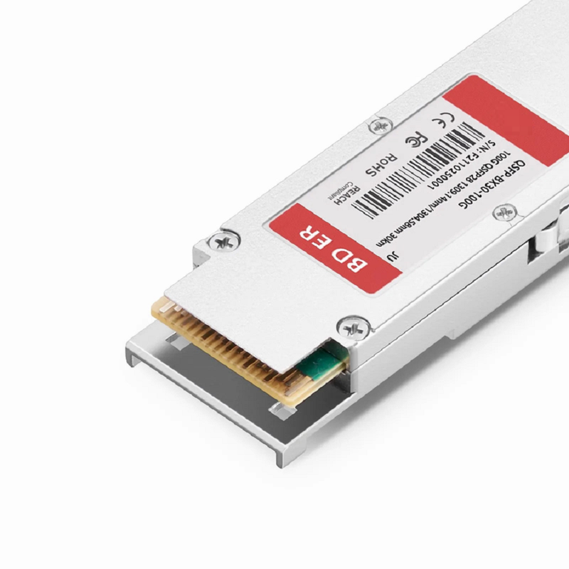 Arista Compatible 100GBASE-BX30-D QSFP28 BiDi 4 x 25G NRZ 1309.14nm-Tx/1304.58nm-Rx 30km DOM Simplex LC/UPC SMF Optical Transceiver Module