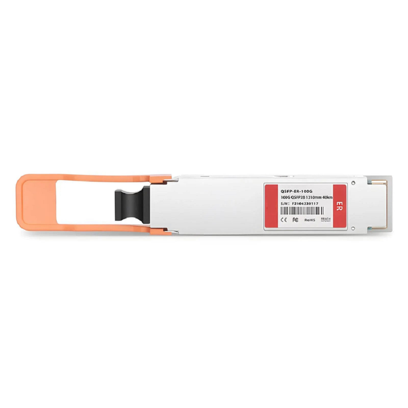 Generic Compatible 100GBASE-ER QSFP28 Single Lambda 4 x 25G NRZ 1310nm 40km DOM Duplex LC/UPC SMF Optical Transceiver Module