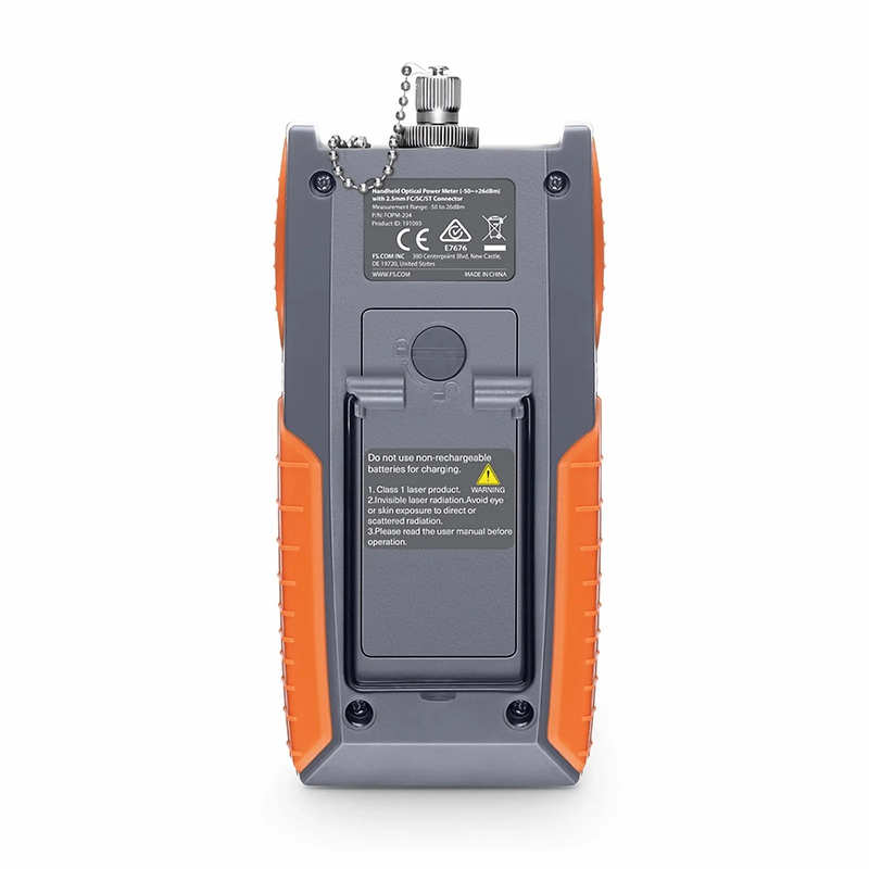 FOPM-204 Handheld Optical Power Meter (-50~+26dBm) with 2.5mm FC/SC/ST Connector