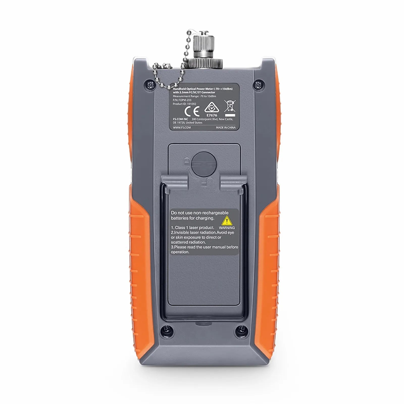 FOPM-203 Handheld Optical Power Meter (-70~+10dBm) with 2.5mm FC/SC/ST Connector