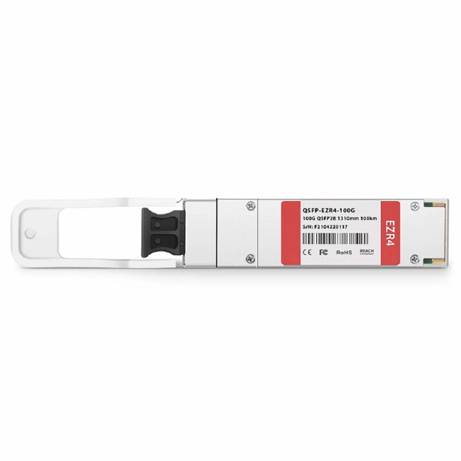 Cisco Compatible 100GBASE-ZR4 QSFP28 4 x 25G NRZ 1310nm 100km DOM Duplex LC/UPC SMF Optical Transceiver Module