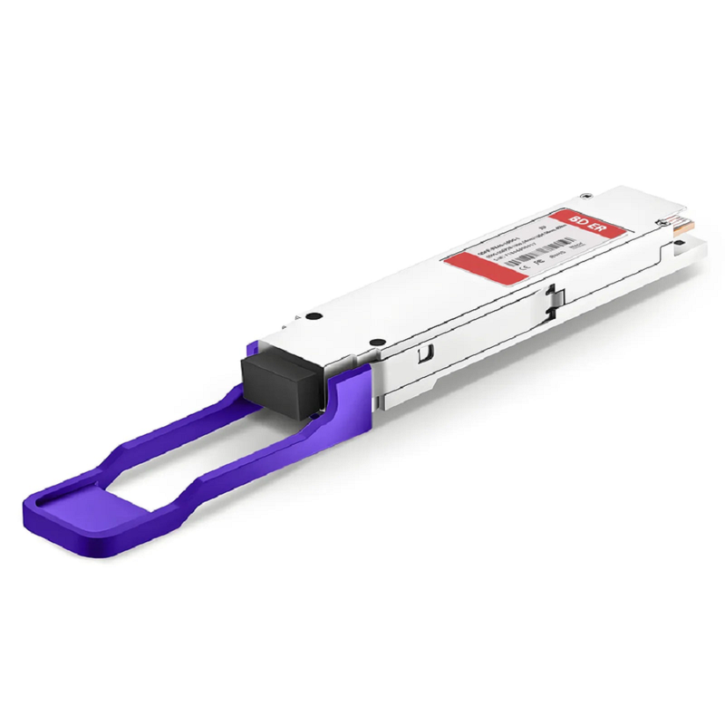 Intel Compatible 100GBASE-BX40-D QSFP28 BiDi 4 x 25G NRZ 1309.14nm-TX/1304.58nm-RX 40km DOM Simplex LC/APC SMF Optical Transceiver Module (Industrial)