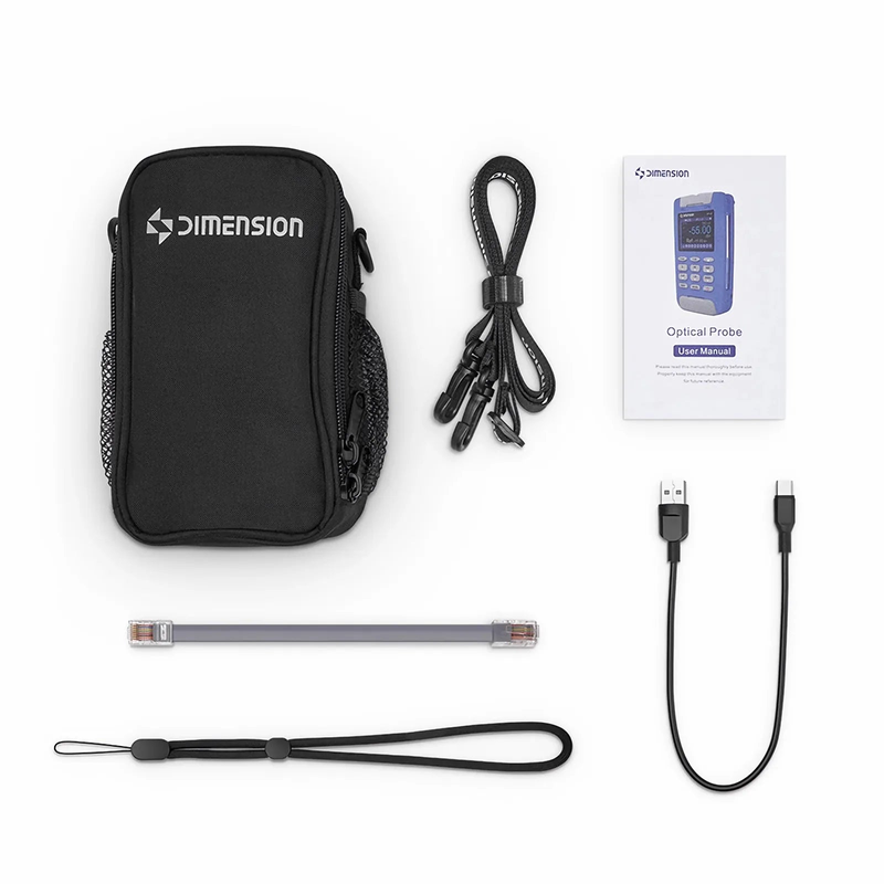 OP-01 Handheld Optical Multimeter Built-in 1mW Visual Fault Locator with RJ45 Cable Sequence Test Function