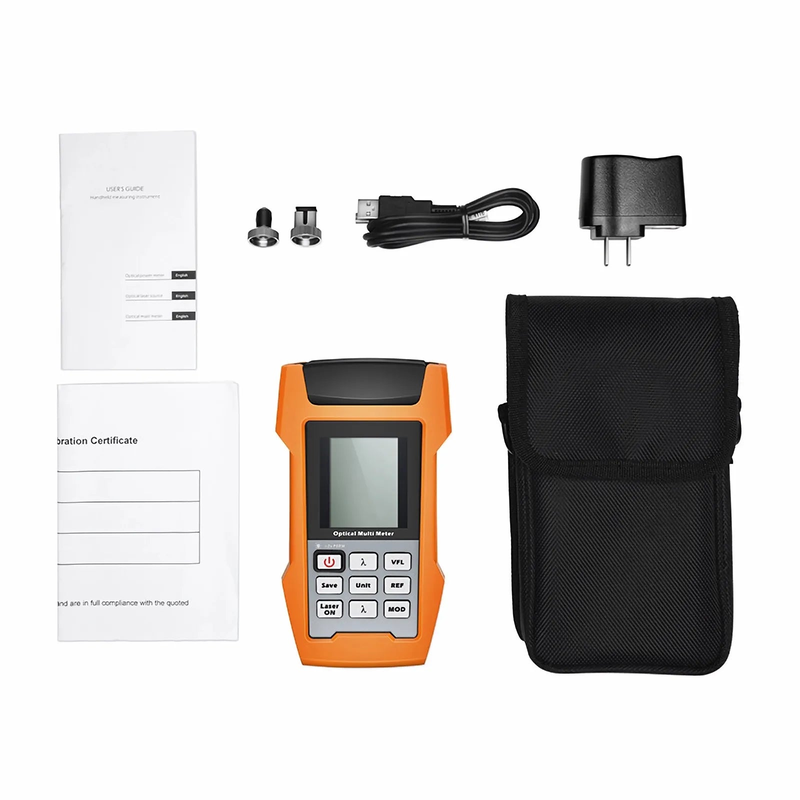 FHOM-103-1 Handheld Optical Multimeter Built-in 1mW Visual Fault Locator with Data Export Function